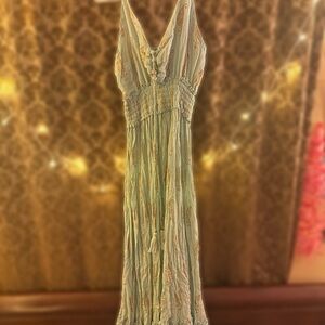 Boho Green Maxi Dress